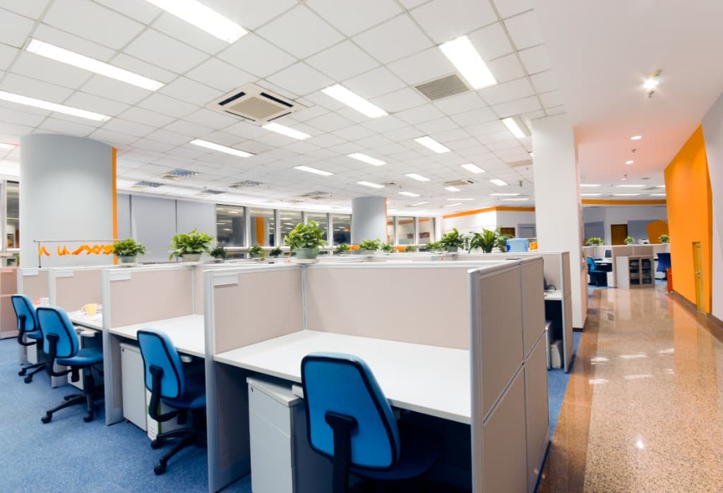 Bright, clean modern office ready for professional cleaning